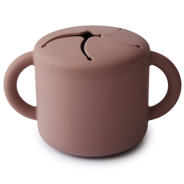 Mushie - Siliconen Snackcup - Cloudy Mauve