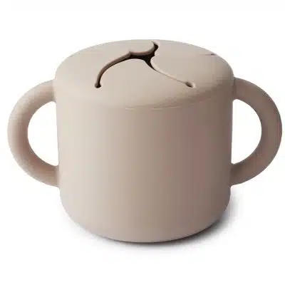 Mushie - Siliconen Snackcup - Shifting Sand
