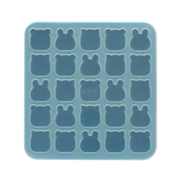 Siliconen vormpjes met deksel - Freeze&Bake Mini Poddies - Blue Dusk