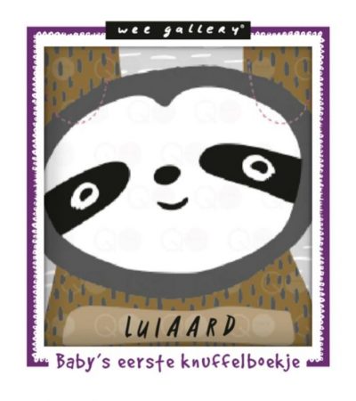 Wee Gallary - Baby's eerste knuffelboekje Luiaard