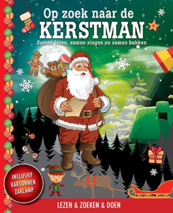 Zaklampboek - Op zoek naar de Kerstman