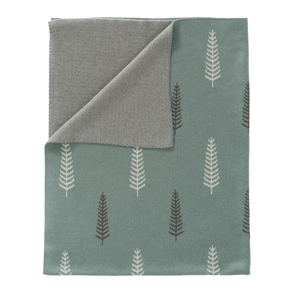 Fresk - Knitted Blanket 80x100 cm Forest Green