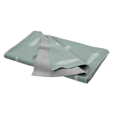 Fresk - Knitted Blanket 80x100 cm Forest Green