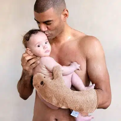 Nifty - Baby Shower Glove - Pink Beaver