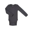 Body LS - dark grey drop needle - merino wool - size 62