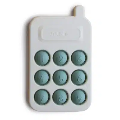 Mushie - Press-toy - Phone - Cambridge Blue