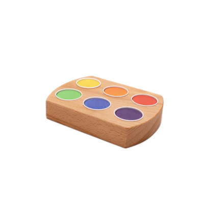 Grennn - Waterverf houder 6 kleuren regenboog
