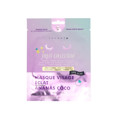 Inuwet- FRUIT COLLECTION - FACE MASK RADIANCE PINEAPPLE COCONUT