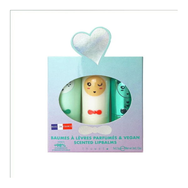 Inuwet- Seashell Trio Lipbalms Gift Set