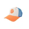 Lil' Boo - Lil' Boo Trucker Cap - Blue/Orange - S: 9m-1.5y (46-49 cm)