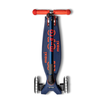 Micro Step - Maxi Deluxe LED - Navy/Red (Inklapbaar)