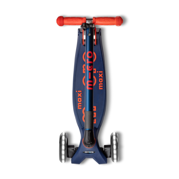 Micro Step - Maxi Deluxe LED - Navy/Red (Inklapbaar)