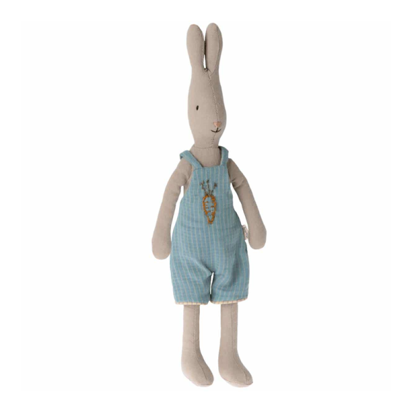 Maileg - Konijn - Maat 2 - Overall blauw