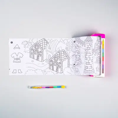 OMY - POCKET COLORING - PRINCESSES & DRAGONS