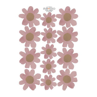 Studioloco - Wallstickers - Daisies - 4 vellen