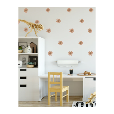 Studioloco - Wallstickers - Daisies Rust - 4 vellen