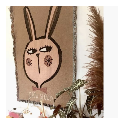 Studioloco - Walltapestry - Rabbit - Grow Slowly 140x100cm