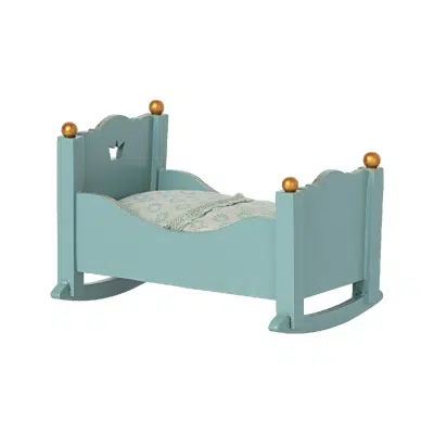 Maileg - Cradle Baby Mouse - Blue