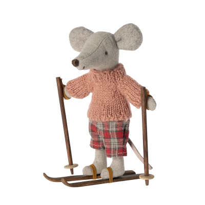 Maileg - Ski and Ski Poles - Big sister and Big brother