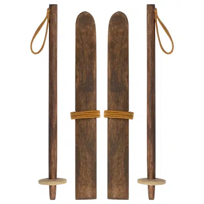 Maileg - Ski and Ski Poles - Big sister and Big brother