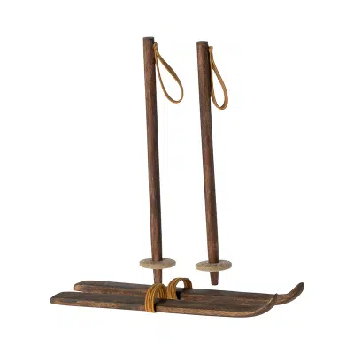 Maileg - Ski and Ski Poles - Big sister and Big brother