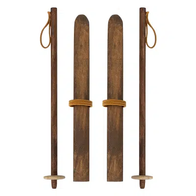 Maileg - Ski and Ski Poles - Mum and Dad Mouse