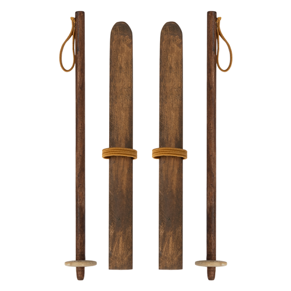 Maileg - Ski and Ski Poles - Mum and Dad Mouse