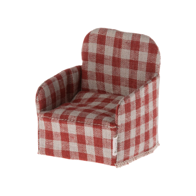 Maileg - Stoel - Rood geblokt