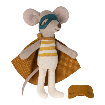 Maileg - Superhero Mouse - Little Brother in Matchbox