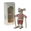 Maileg - Winter Mouse with Ski Set - Mum