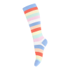 Melton - Stripe knee socks - Blue Heron 23-26
