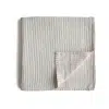 Mushie - Muslin Swaddle - Sage Stripe