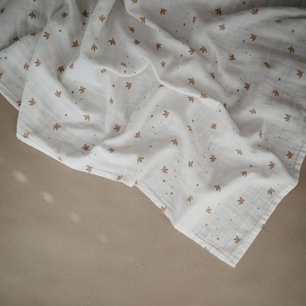 Mushie - Muslin Swaddle - Sparrow