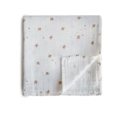 Mushie - Muslin Swaddle - Sparrow