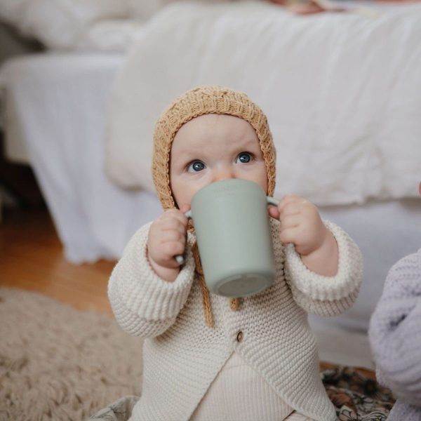 Mushie - Training Sippy Cup - Sage
