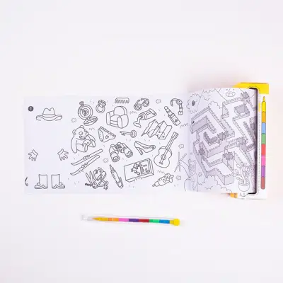 OMY - Pocket Games & Coloring - Atlas