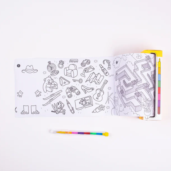 OMY - Pocket Games & Coloring - Atlas