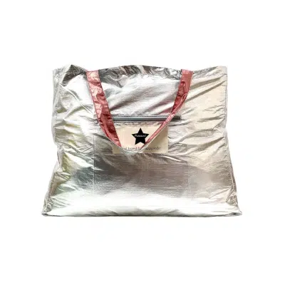 Ratatam - Metalic silver/pink bag