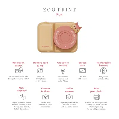 The Zoofamily - Zoo Print - Fox
