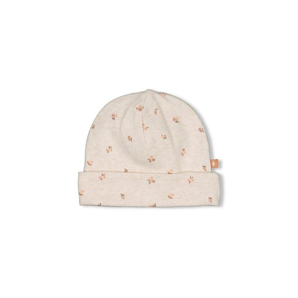 Feetje - Mutsje rib Print - Little Rosebud