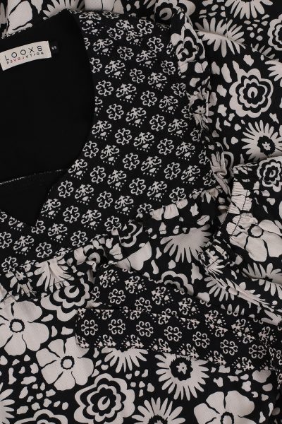 Looxs - Ladies mixed pattern dress