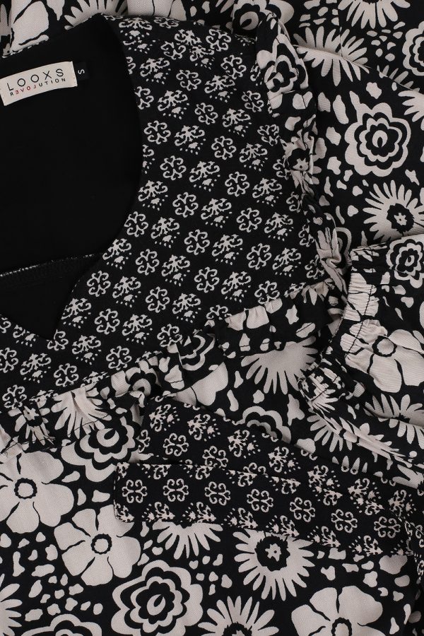 Looxs - Ladies mixed pattern dress