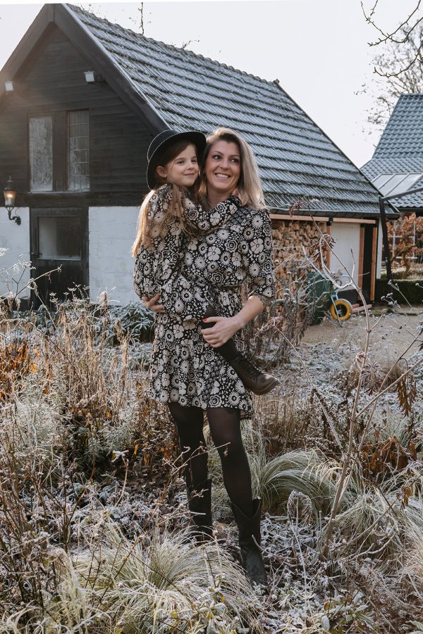 Looxs - Ladies mixed pattern dress