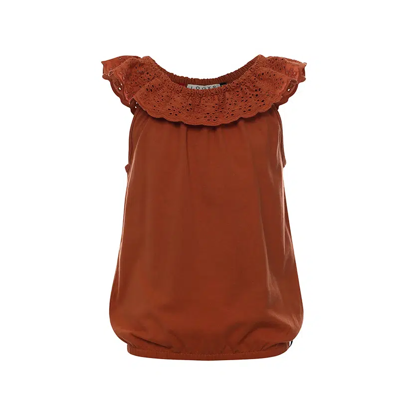 Looxs Little - jersey + broiderie top 98