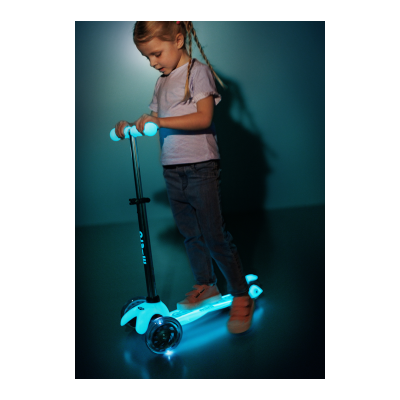 Micro Step - Mini Deluxe Glow Led Plus - Glacier Aqua