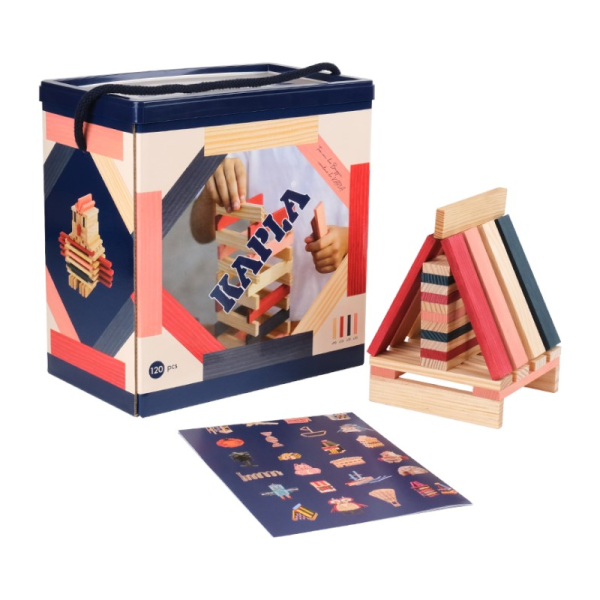 Kapla - 120 Box - Blue Red Pink