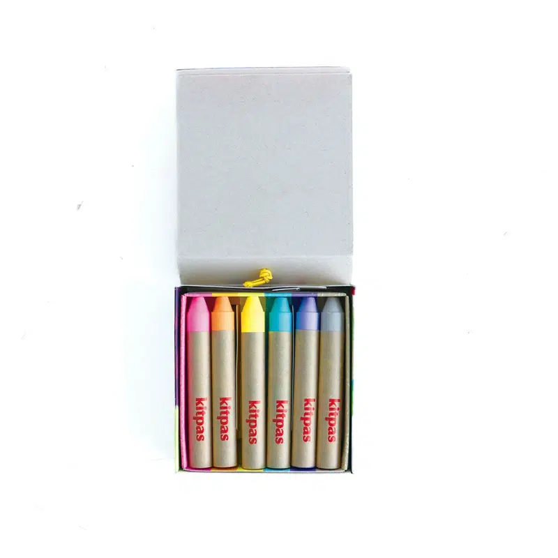 Kitpas - By Artist Medium Rijstwax (raam) krijt (6 pcs) - Face - Pastel colours