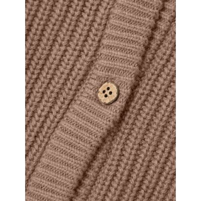 Lil' Atelier - Nalo - Knit Jacket Padded - Beaver Fur