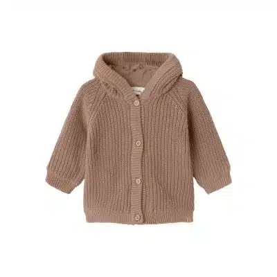 Lil' Atelier - Nalo - Knit Jacket Padded - Beaver Fur