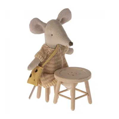 Maileg - Table and stool set - Mouse